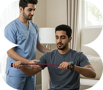 خدمات العلاج الطبيعي المنزليه