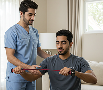 خدمات العلاج الطبيعي المنزليه